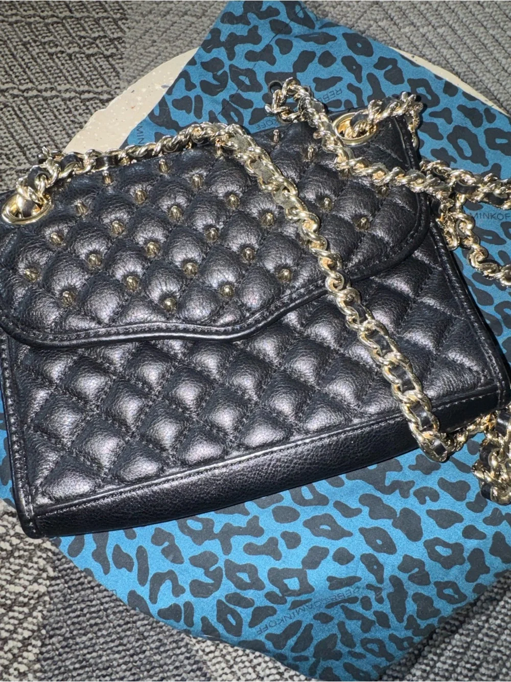 🖤 Rebecca Minkoff — Quilted Affair Mini with Studs 🖤